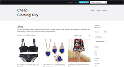 Desktop Screenshot of cheapclothingcity.com